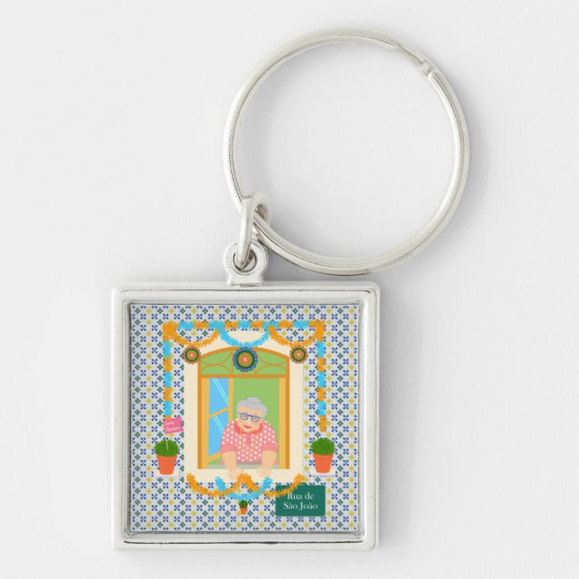 Saint John Portuguese Festa Neighbour Key Ring (Front)