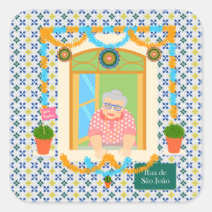 Saint John Portuguese Festa Neighbour Square Sticker