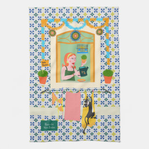Saint John Portuguese Festa Neighbour Tea Towel