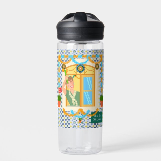 Saint John Portuguese Festa Neighbour Water Bottle (Front)