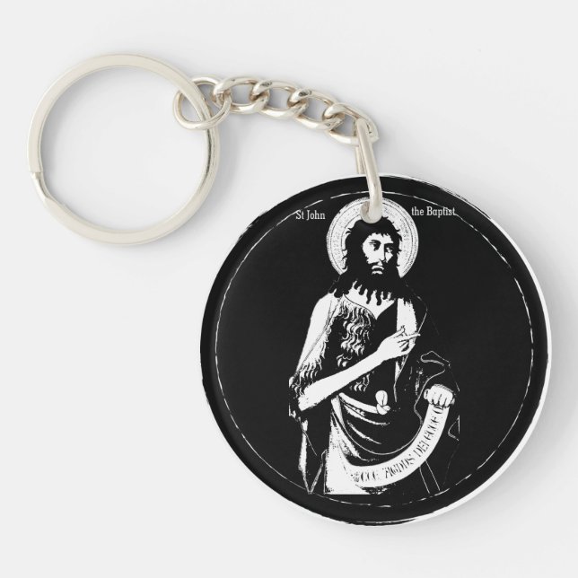 Saint John The Baptist Acrylic Keychain (Front)