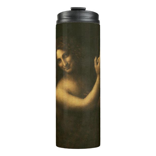 Saint John the Baptist by Leonardo da Vinci Thermal Tumbler (Front)