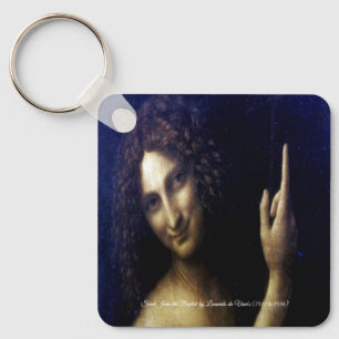 Saint John the Baptist by Leonardo da Vinci's Key Ring
