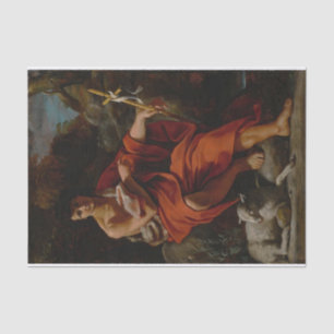 Saint John the Baptist in Wilderness, Lanfranco Tissue Paper