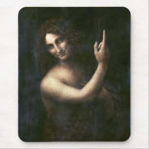 Saint John the Baptist, Leonardo da Vinci Mouse Mat
