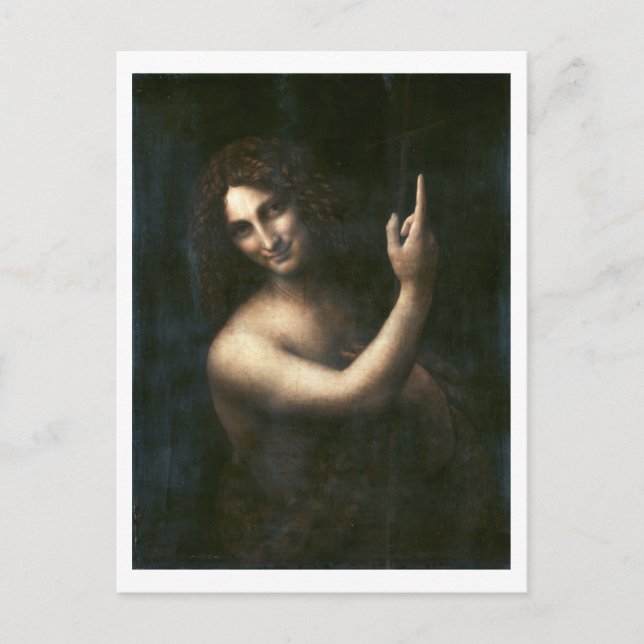 Saint John the Baptist, Leonardo da Vinci Postcard (Front)