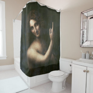 Saint John the Baptist, Leonardo da Vinci Shower Curtain