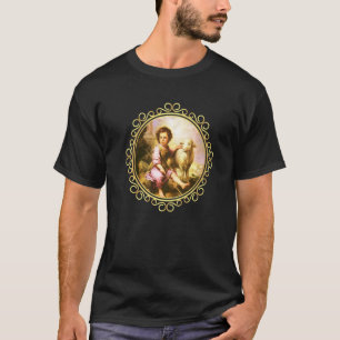 Saint John The Baptist Painting Jesus Agnus Dei Ca T-Shirt