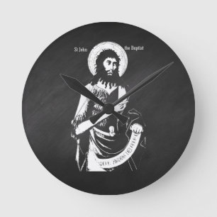 Saint John The Baptist Round Clock