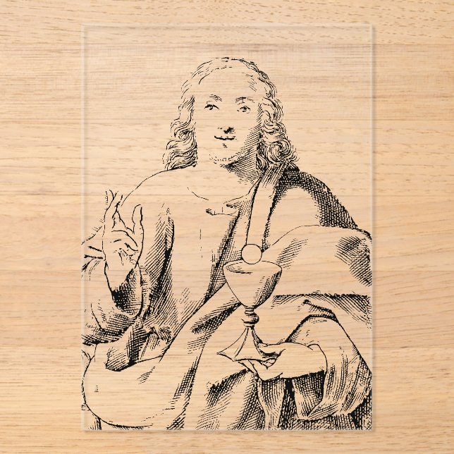 Saint John the Beloved Apostle and Evangelist Acrylic Invitations (Front)