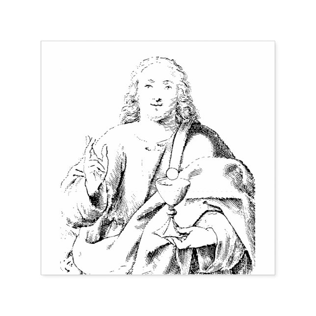 Saint John the Beloved Apostle and Evangelist Self-inking Stamp (Design)