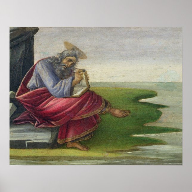 Saint John the Divine on Patmos, Writing the Book Poster (Front)