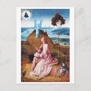 Saint John the Evangelist on Patmos, Bosch Postcard
