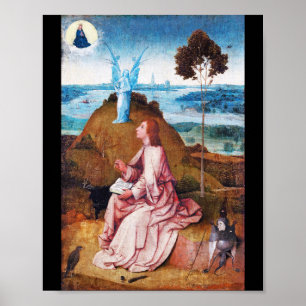 Saint John the Evangelist on Patmos, Bosch Poster