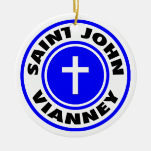 Saint John Vianney Ceramic Tree Decoration