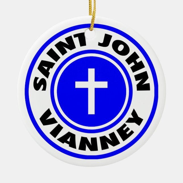 Saint John Vianney Ceramic Tree Decoration (Front)