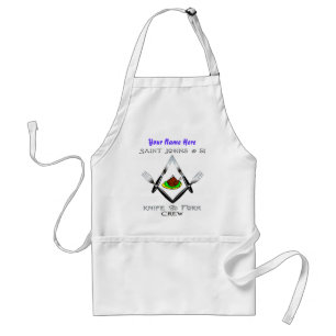 Saint John's #51 Knife and Fork Crew #1 w/name Standard Apron