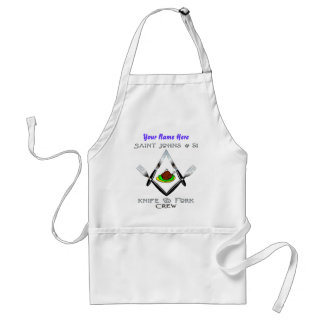 Saint John's #51 Knife and Fork Crew #1 w/name Standard Apron