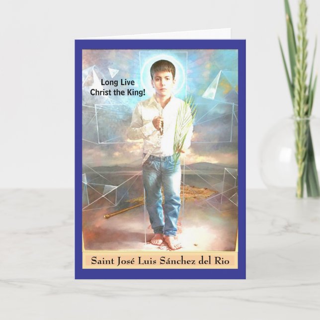 Saint José Luis Sánchez del Rio Card (Front)