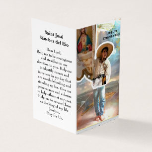 Saint José Sánchez del Rio Prayer Card