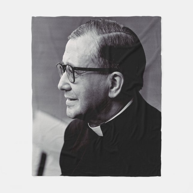 Saint Josemaría Escriva Saint of the Ordinary Art  Fleece Blanket (Front)