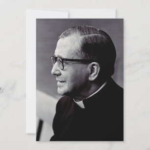 Saint Josemaría Escriva Saint of the Ordinary Art  Holiday Card