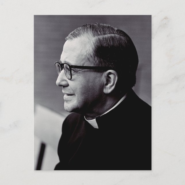 Saint Josemaría Escriva Saint of the Ordinary Art  Postcard (Front)