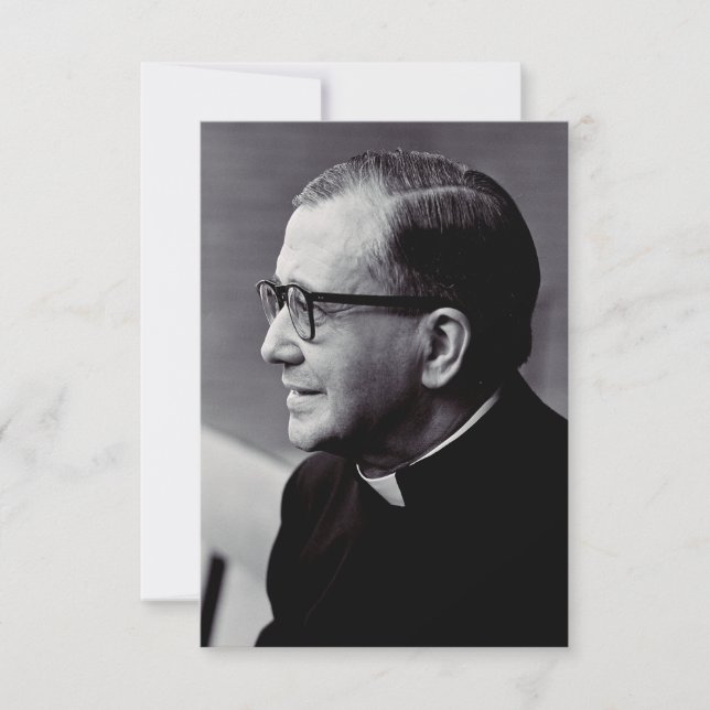 Saint Josemaria Escriva Thank You Card (Front)