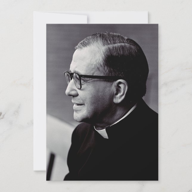 Saint Josemaria Escriva Thank You Card (Front)