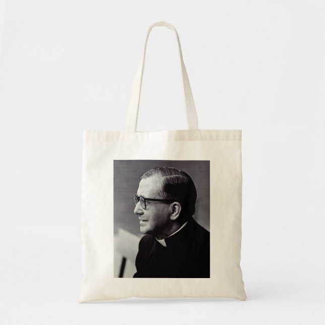 Saint Josemaria Escriva Tote Bag (Front)