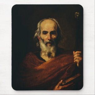 Saint Joseph by Jusepe de Ribera Mouse Mat