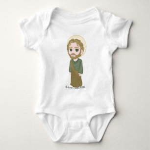 Saint Joseph Cute Catholic Baby Bodysuit