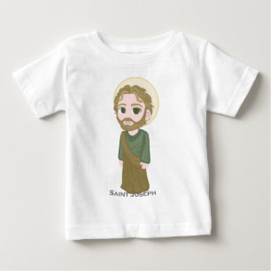 Saint Joseph Cute Catholic Baby T-Shirt