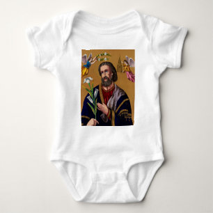 Saint Joseph Guardian of the Holy Family Baby Bodysuit