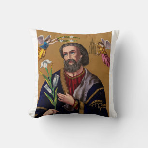 Saint Joseph Guardian of the Holy Family Cushion