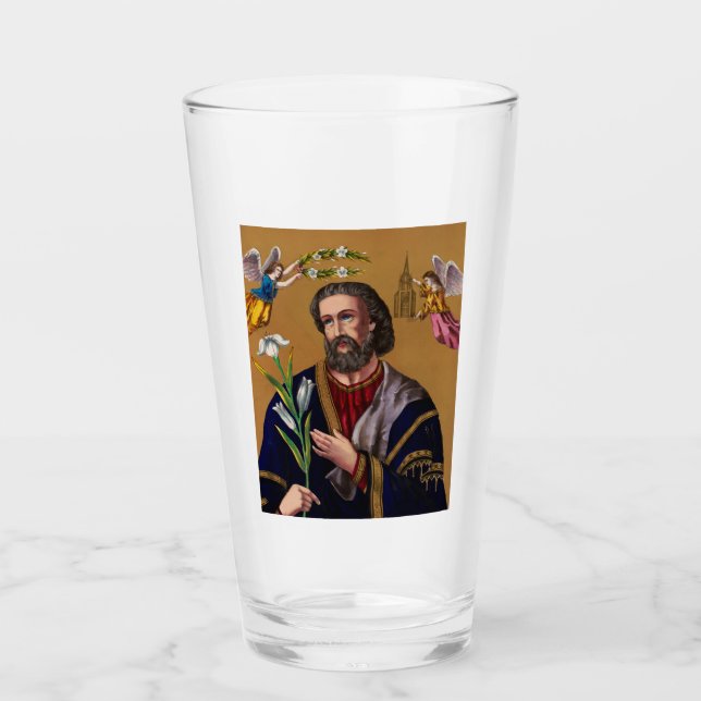 Saint Joseph Guardian of the Holy Family Glass (Front)