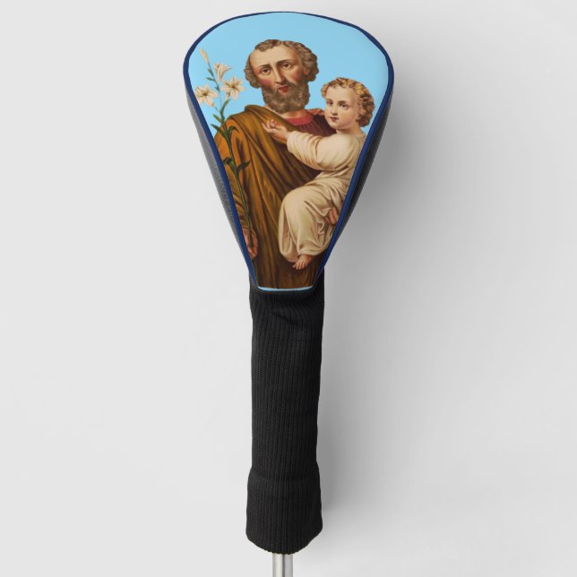 Saint Joseph Guardian of the Holy Family Golf Head Cover (Front)