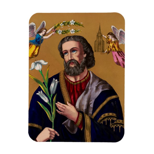 Saint Joseph Guardian of the Holy Family Magnet (Vertical)