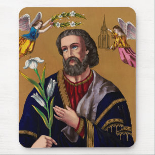 Saint Joseph Guardian of the Holy Family Mouse Mat