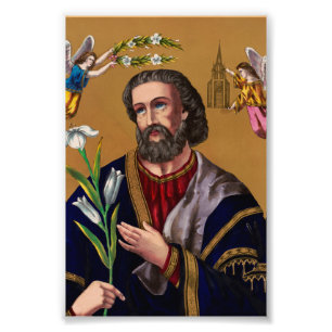 Saint Joseph Guardian of the Holy Family Photo Print