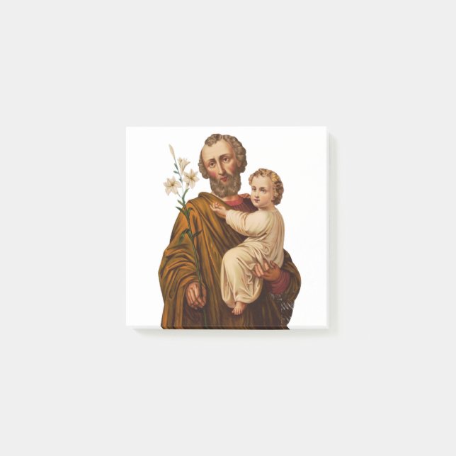 Saint Joseph Guardian of the Holy Family Post-it Notes (Front)