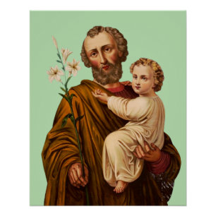 Saint Joseph Guardian of the Holy Family Poster