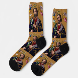 Saint Joseph Guardian of the Holy Family Socks