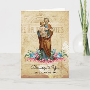 Saint Joseph Jesus Catholic Graduation Card