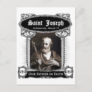 Saint Joseph - Our Father in Faith Custom Postcard