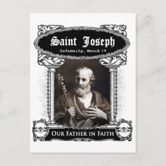 Saint Joseph - Our Father in Faith Custom Postcard