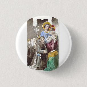Saint Joseph Patron of the Universal Church 3 Cm Round Badge