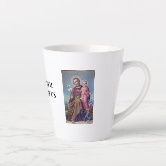 SAINT JOSEPH PRAY FOR US #2 LATTE MUG (Right)