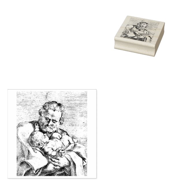Saint Joseph   Rubber Stamp (Stamped)