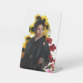 Saint Josephine Bakhita Folded Greeting Card Pedestal Sign